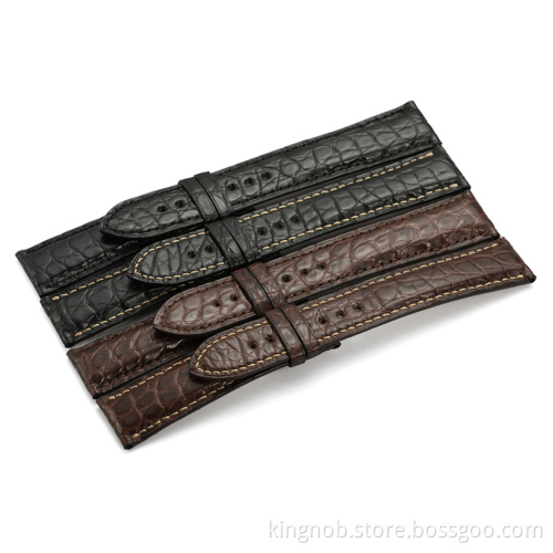 Quality 19mm 20mm 21mm 22mm Muit Color Genuine Real alligator Leather Watch Band Strap